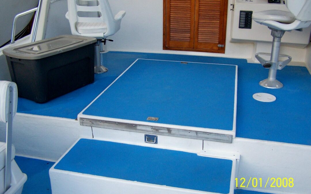 Soft Tread or Safe Tread for safe footing on boat decks.