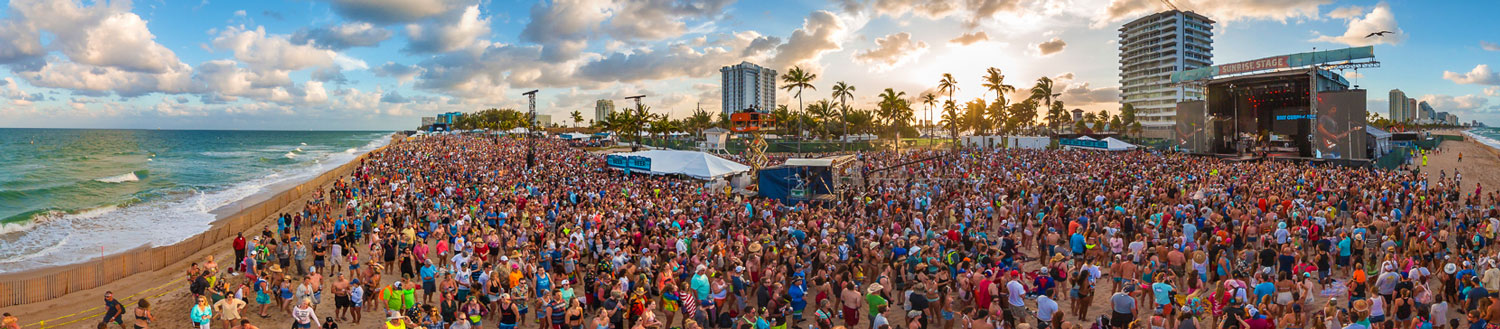 Tortuga Music Festival aerial view.