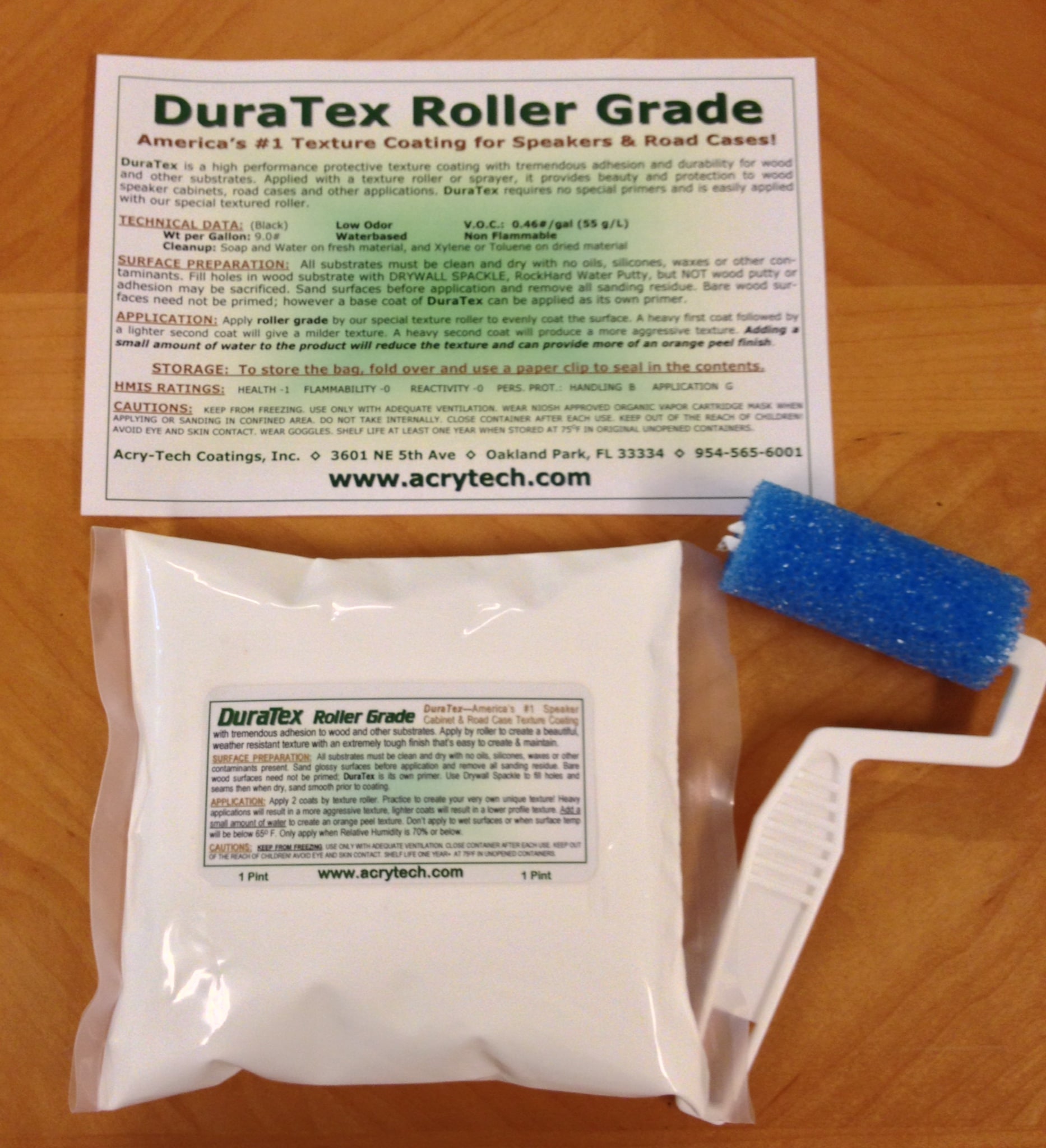 Duratex Speaker Cabinet Texture Coating 1 Pint Trial Size Kit White