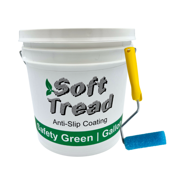 Soft Tread Safety Green Gallon with Roller Brush