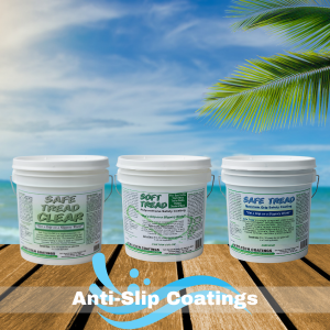 Acry-Tech coatings anti-slip coatings. Safe and Soft Tread depending on your traction needs. 